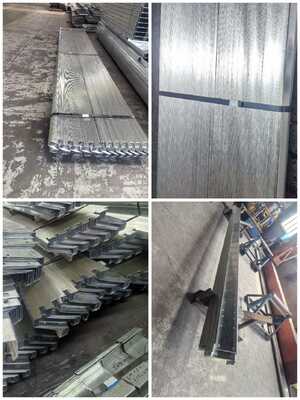 Corrugated metaalplaat met hoge corrosiebestendigheid met een draagvermogen tot 500 kg/m² en een dikte van 0,7 mm tot 1,5 mm voor structurele ondersteuning