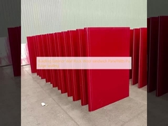 Build Exterior Wall Rock Wool Sandwich Panel met Pu Edge afdichting